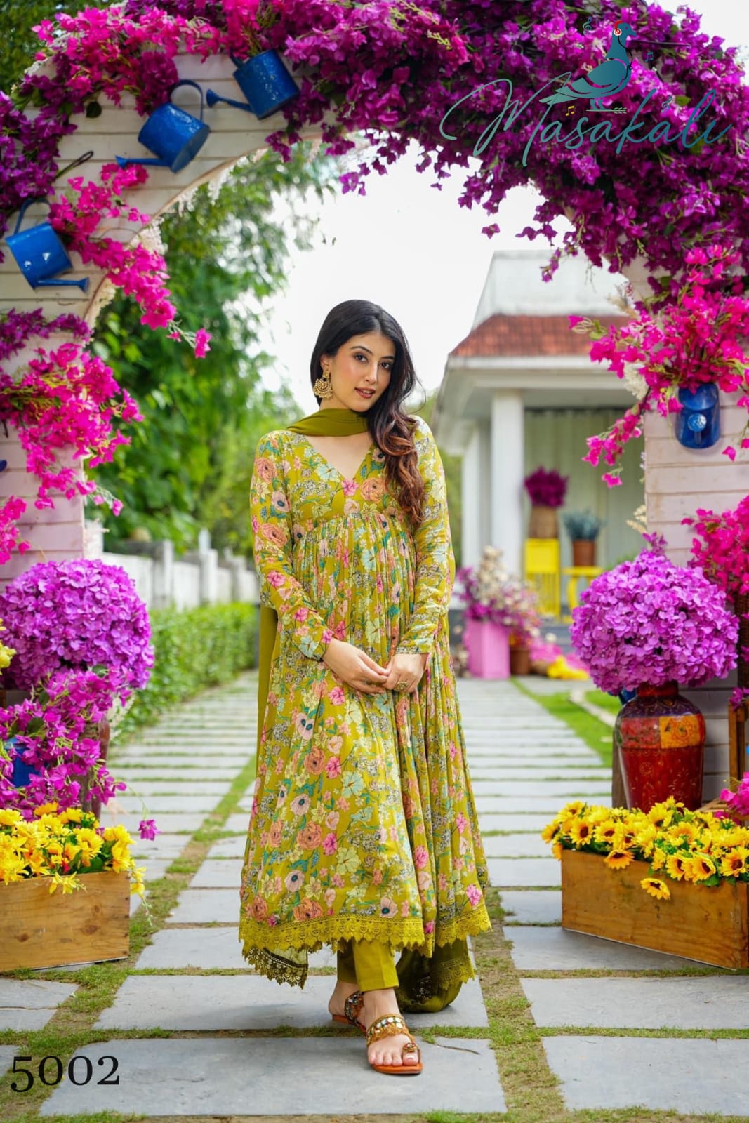 Masakali Vol 5 Digital Printed Anarkali Readymade Suits wholesale market Surat